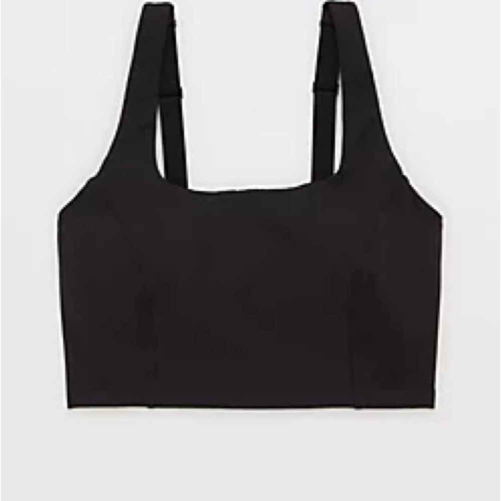 Offline by aerie the hugger square neck longline sports bra